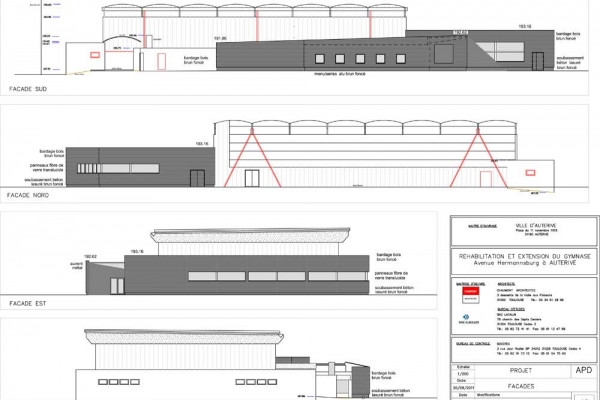 Réhabilitation et extension du gymnase d'Auterive